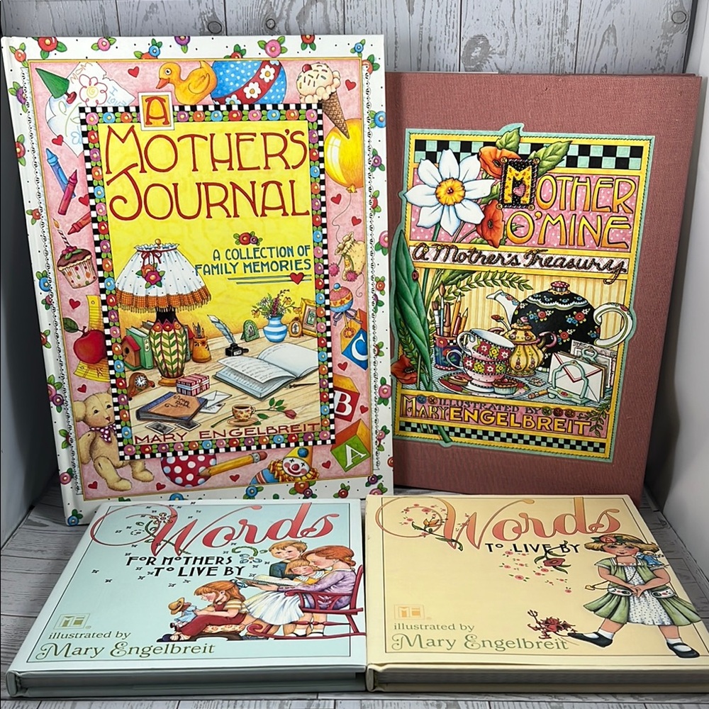 Vintage Mary Engelbreit Illustrated Journals and Books Set - Mothers Journal… - Picture 1 of 7